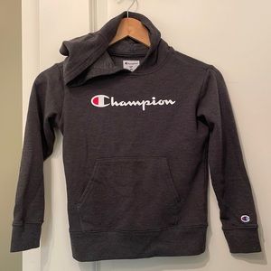Kids gray Champion hoodie size 6